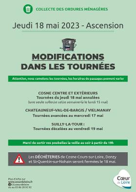 Tournées ordures ménagères Suilly la Tour